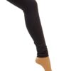 Lavishing black color cotton leggings