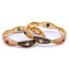 Multicolor stone studded designer bangle