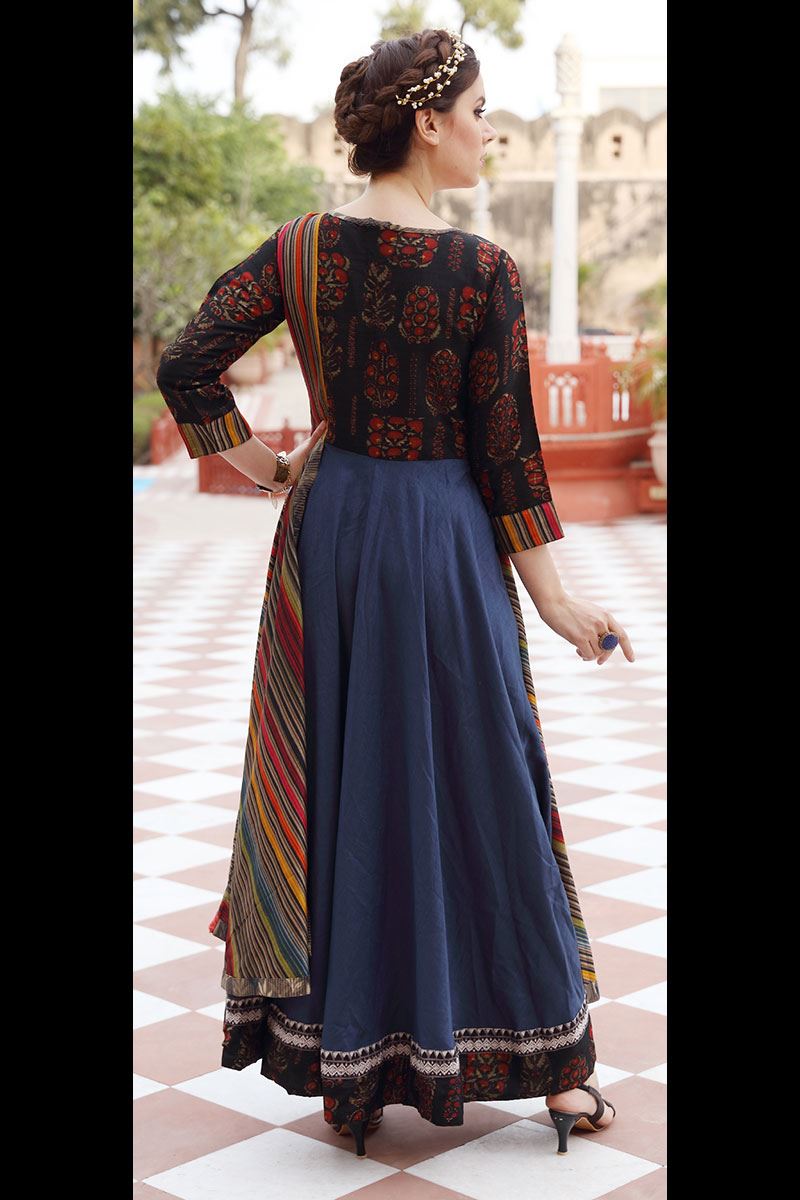 Multicolour Designer Partywear Digital Printed Heavy cotton Kurti