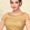 Gorgeous gold sheer designer blouse