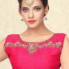 Classic pink designer blouse with stones