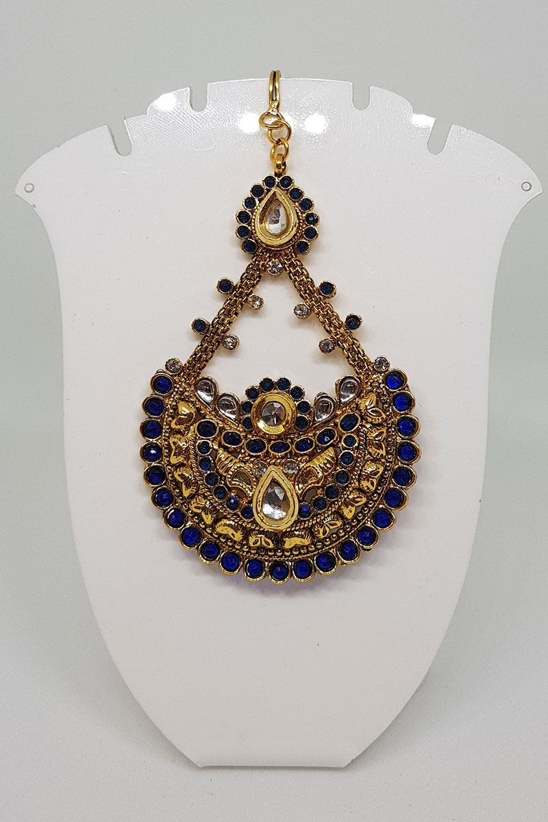 Attractive blue color worked passa