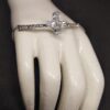 Scintillating silver color designer bracelet