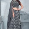 Modish grey designer lehenga choli set