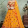 Astounding Mustard Yellow designer lehenga