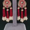 Three Jumki Worked Designer Earring in a Chandbali