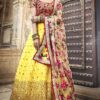Exclusive Yellow Color Lehenga Choli In Net Fabric With Embroidery Work