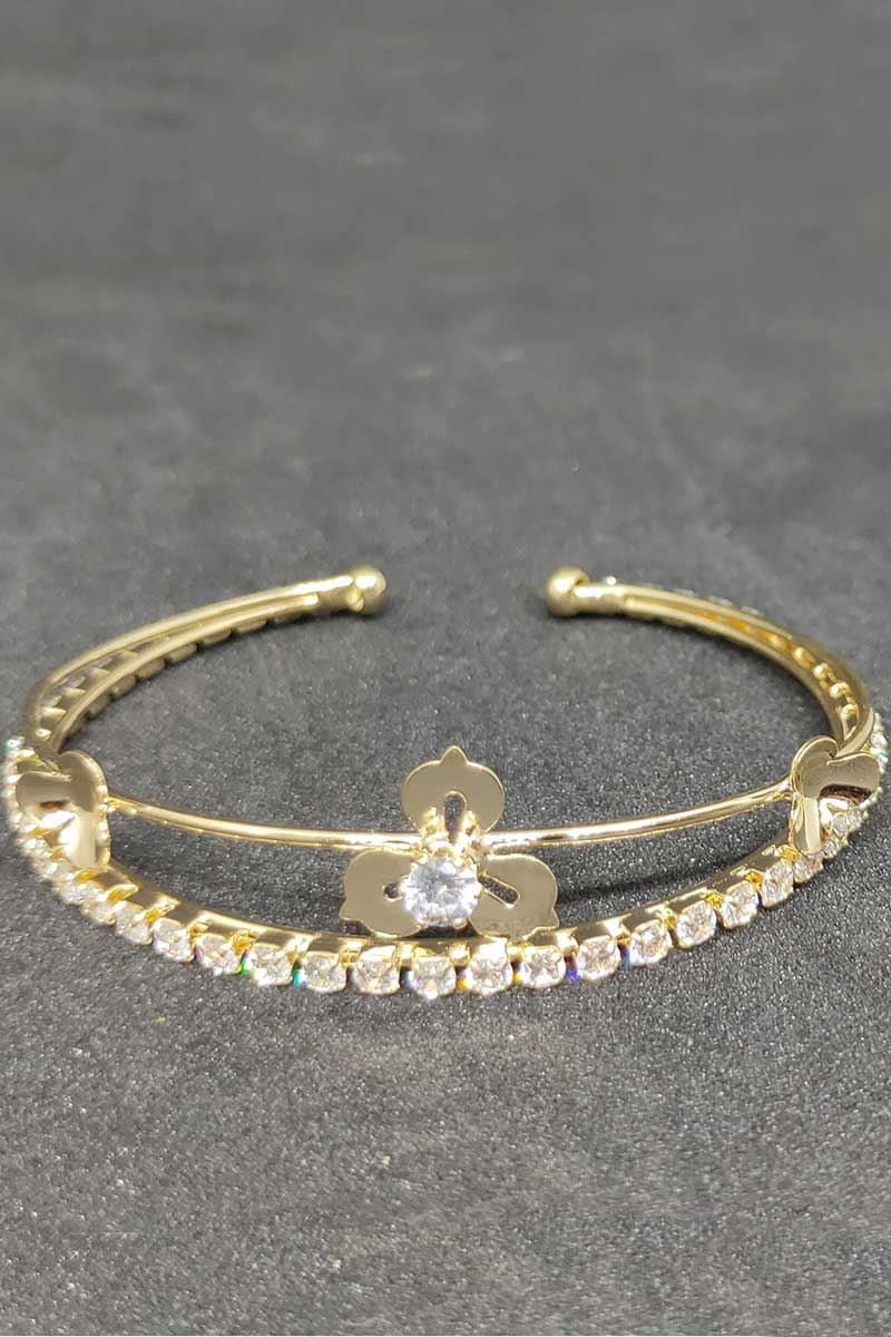 Single Line Diamond Adjustable Bracelet
