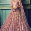 Stunning Mauve Pink colored lehenga choli