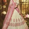 Best White Colored Embroidery  Designer Lehenga Choli