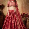Bold Red Colored Lehenga Choli
