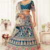 Latest Designer Blue Colored Bridal Lehenga Choli