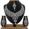 Artificial White Stone Necklace Set