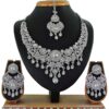 Artificial White Stone Necklace Set