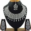 Artificial White Stone Necklace Set