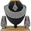Artificial White Stone Necklace Set