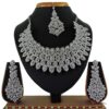 Artificial White Stone Necklace Set