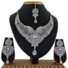 Artificial White Stone Necklace Set