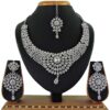 Artificial White Stone Necklace Set