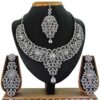 Artificial White Stone Necklace Set