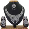 Artificial White Stone Necklace Set