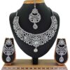 Artificial White Stone Necklace Set