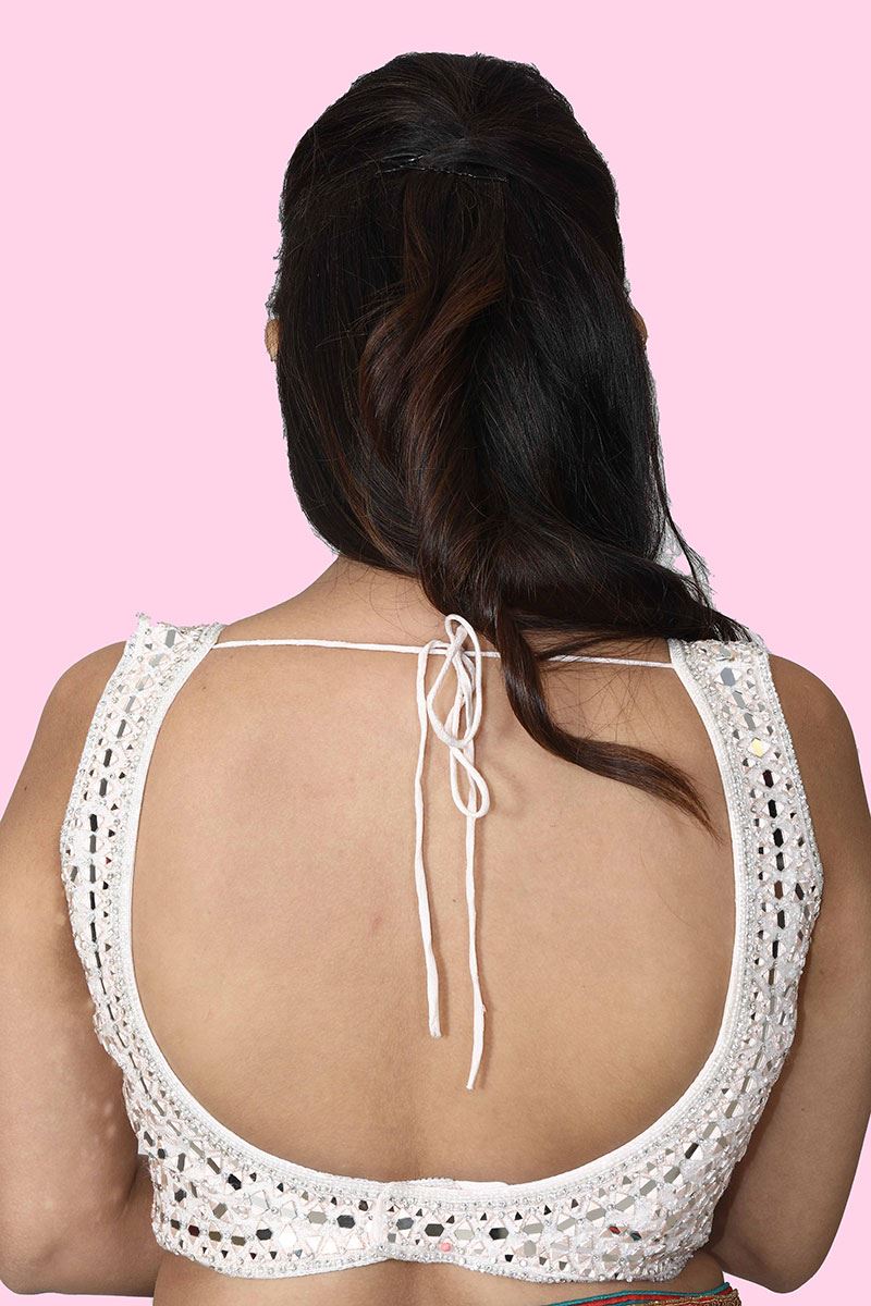 Blooming Pink Colored Ready Made Blouse