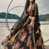 Satiny Black Colored  Designer Lehenga Choli Set