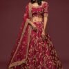Designer Burgundy Colored Traditional Lehenga choli