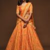 Designer Orange Colored Traditional Lehenga choli