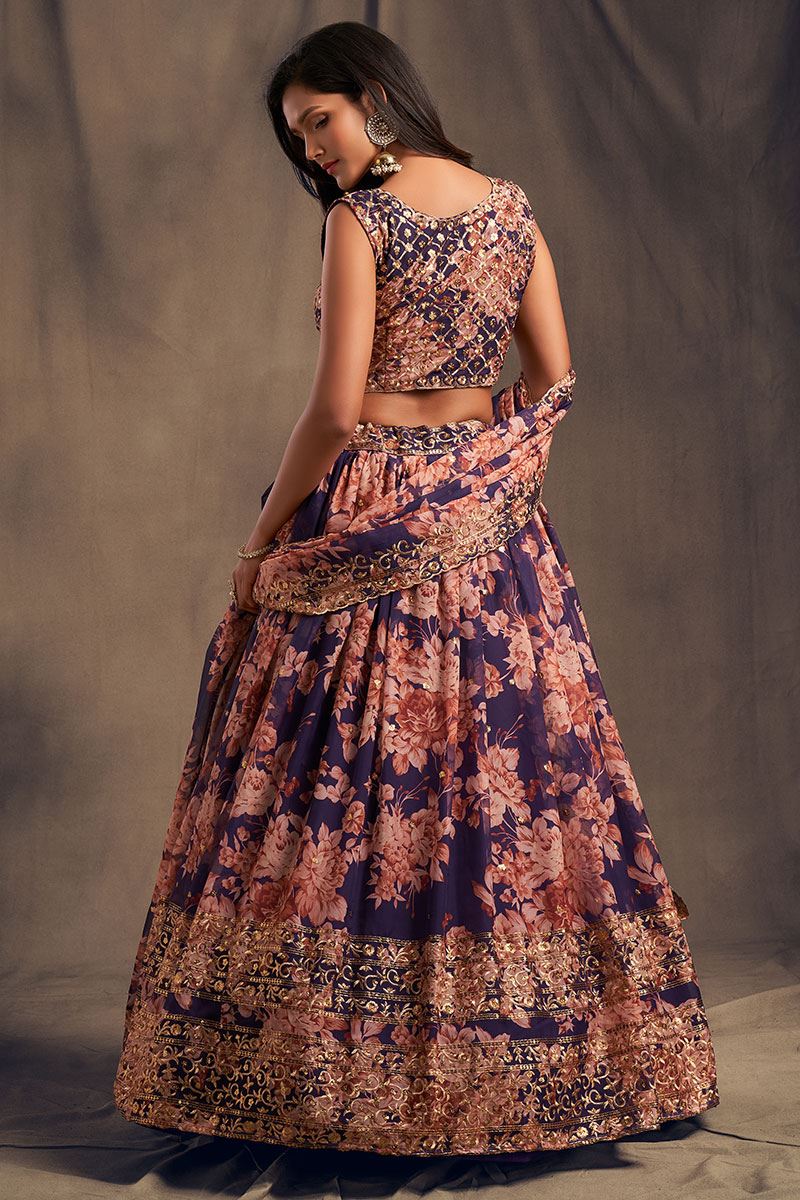 Marvelous Purple Designer Lehenga Choli