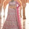 Exclusive Grey Colored Designer Lehenga Choli