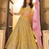 Elegant Mustard Colored Designer Lehenga Choli