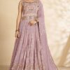 Exquisite Mauve Colored Designer Suit