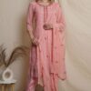 Exquisite Pink Colored Designer Suit (Unstitched suit)
