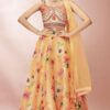 Pretty Mustard Colored Designer Lehenga Choli