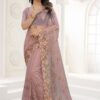 Engaging Mauve Colored Designer Saree