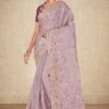 Attractive Lavender and Purple Colored Designer Saree