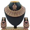 Delightful Pink and Gold Colored Imitation Jewellery-Necklace Set