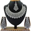 Attractive White Colored Imitation Jewellery-Necklace Set