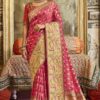 Divine Pink Colored Designer Saree
