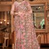 Lovely Lavender Colored Designer Saree