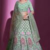 Glamorous Pista Green Colored Designer Lehenga Choli