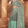 Mesmerizing Pista Green Colored Designer Silk Saree
