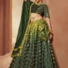 Magnificent Green Colored Designer Lehenga Choli