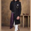Delightful Black Colored Designer Sherwani
