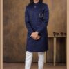 Charming Blue Colored Designer Sherwani