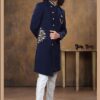 Stylish Blue Colored Designer Sherwani