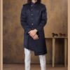 Royal Navy Blue Colored Designer Sherwani