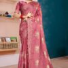 Flamboyant Dusty Pink Colored Designer Saree